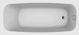 Ванна акриловая NELU 170x75, каркас в компл., без слива-перелива 051009, цв. белый ZZ