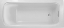 Ванна акриловая (на основе композита 12мм.) ELITE прямоуг, 170x75 щелевой перелив (без сифона арт.E6D071-CP) ножки в комплекте (БЕЗ подушки),белая XX