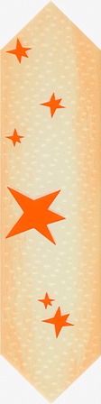 Agatha Circus 21 Estrellas Naranja  ZZ|7,5x26,5