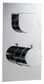 Смеситель-термостат для душа встраиваемый в стену, с переключателем, на 3 "Потребителя", (цв. хром), Ran ZZ