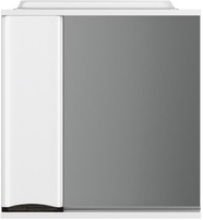 Зеркало-шкаф Like, 65x15x78 см, с подсветкой, левый, цв.белый/венге ХХ
