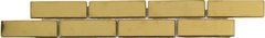 Metal Brick Gold Cenefa XX |4x30.6