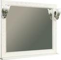 Зеркало Жерона 105 1035*920*130мм, БЕЗ светильников, цвет белое серебро, крепеж в комплекте ZZ