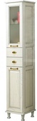 Шкаф-колонна Жерона 350*1682*345 мм, напольная, петли слева, БЕЗ бельевой корзины, цвет белое золото ZZ