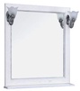 Зеркало Жерона 85 840*920*130мм, БЕЗ светильников, цвет белое серебро, крепеж в комплекте ZZ