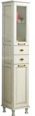 Шкаф-колонна Жерона 350x1682x345 мм, напольная, петли справа, БЕЗ бельевой корзины, цвет белое золото ZZ