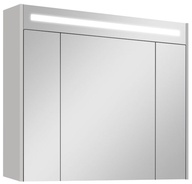 Зеркало-шкаф Блент 100, 1000x870x130 мм, с подсветкой, цвет белый,  крепеж в комплекте ZZ