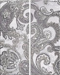 Панно Sfumato Grey "Paisley" (2 плитки)ХХ l40.2x50.5