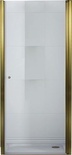 Дверь в нишу 800хh1950мм, распашная, петли справа, (стекло текстурное Punto 6мм, фурнит. цв.золото), Pordenone ZZ