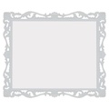 Зеркало Прованс 110х95см, БЕЗ подсветки, крепежа, цвет белый глянец ZZ