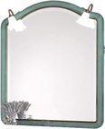 Зеркало 90хh108х3см, с двумя бра,выключателем и розеткой, цвет Verde Francese Patinato, (бра цв. бронза/стекло) Liberty ZZ