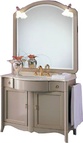 Зеркало 90хh108х3см, с двумя бра,выключателем и розеткой, цвет Grigio Perla, (бра цв. золото/стекло) Liberty ZZ