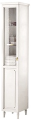Шкаф напольный 38хh197х31см, SX (петли слева), цвет Bianco Satinato, (фурнит. золото) Luigi XVI ZZ