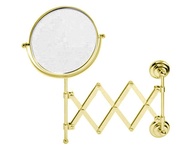 Зеркало косметическое, настенное, выдвижное d25см (золото), Regent ZZ