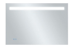 Зеркало 80*65 см с флуоресцентной подсветкой, инфракрасным выкл., часами функцией Анти-Пар, без крепежа ZZ