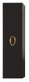 Пенал 40х25хh140см, подвесной, правый/левый, (корпус цв. Черный, ручка цв. золото), (для коллекций Gard, Kantal, Savoie) ZZ