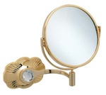 Зеркало косметическое, настенное 20х20хh28см, крепления в компл., (цв. золото) Margherita ZZ