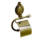 Держатель для туалетной бумаги, с крышкой 32х7хh30см, (цв. бронза), Oval cristallo ZZ