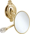 Зеркало настенное косметическое 15х14хh31см, (цв.золото), Oval cristallo ZZ