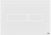 Панель смыва с двумя сенсорн. клавишами и эл.приводом, для застенного модуля д/унитаза,БЕЗ блока питания арт.9240971,(стекло цв.белый)TECElux Mini ZZ