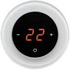 Терморегулятор сенс.AURA RONDA 9003 White Classic (черно-белый кругл.) ZZ