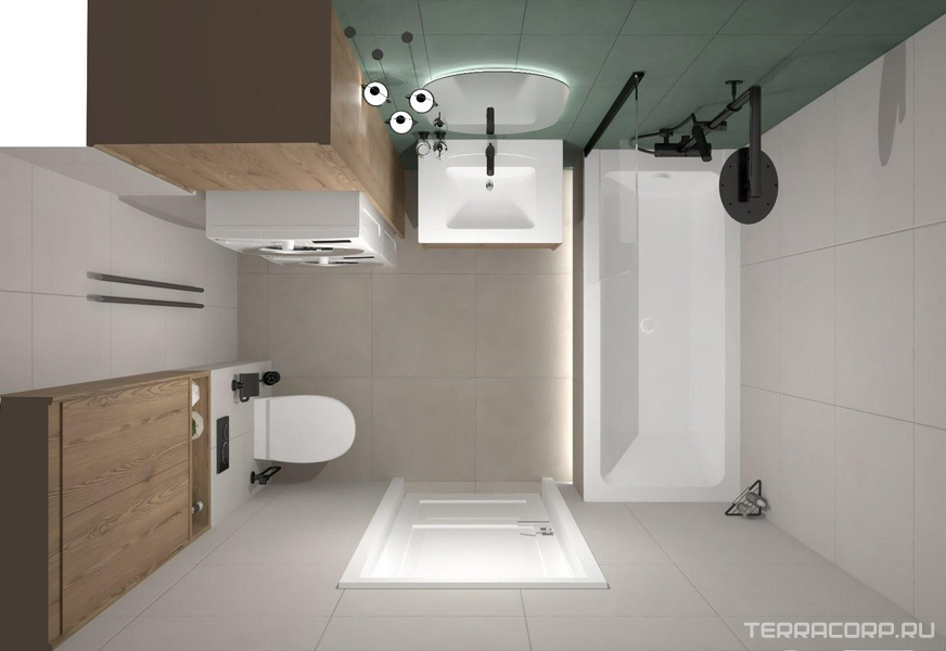 Ванная Kerama Marazzi Чементо дизайн