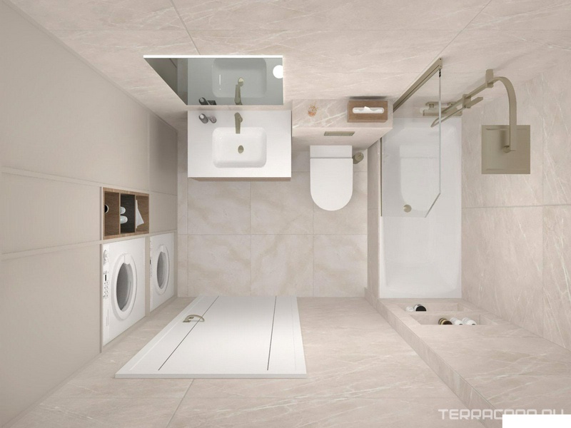 Ванная комната Gracia ceramica Crema дизайн