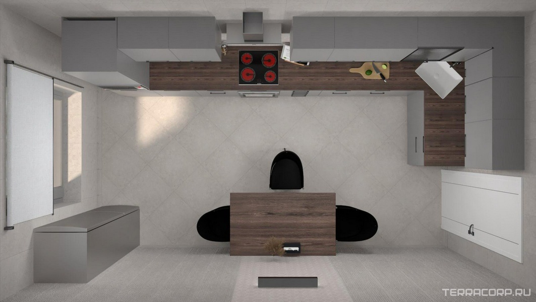 Кухня Kerama Marazzi Риккарди дизайн