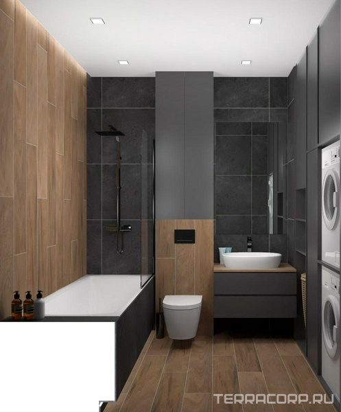 Ванная комната Kerama Marazzi Про Матрикс дизайн