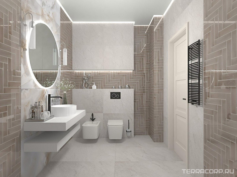 Совмещенная ванная Imola дизайн