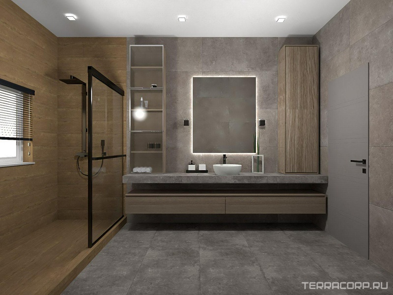 Совмещенная душевая AtlasConcorde Россия дизайн