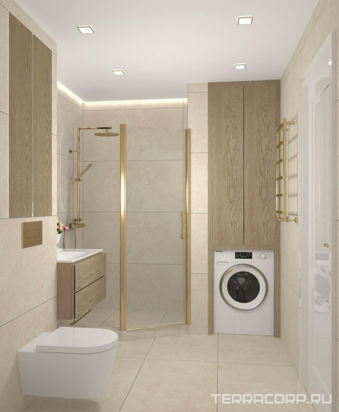 Душевая комната Marvel Travertine дизайн