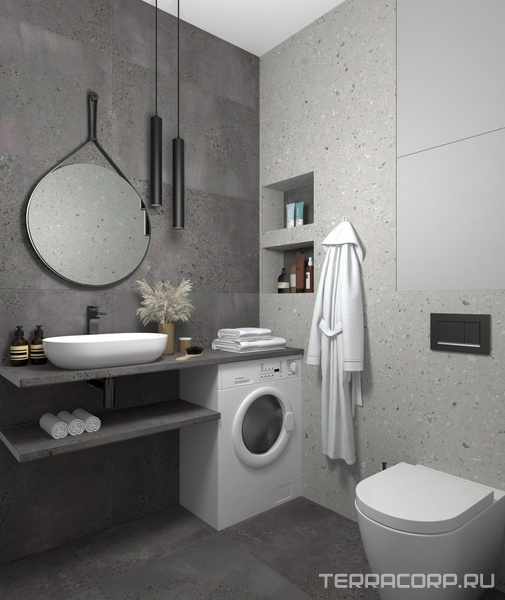 Душевая комната GRASARO Beton дизайн