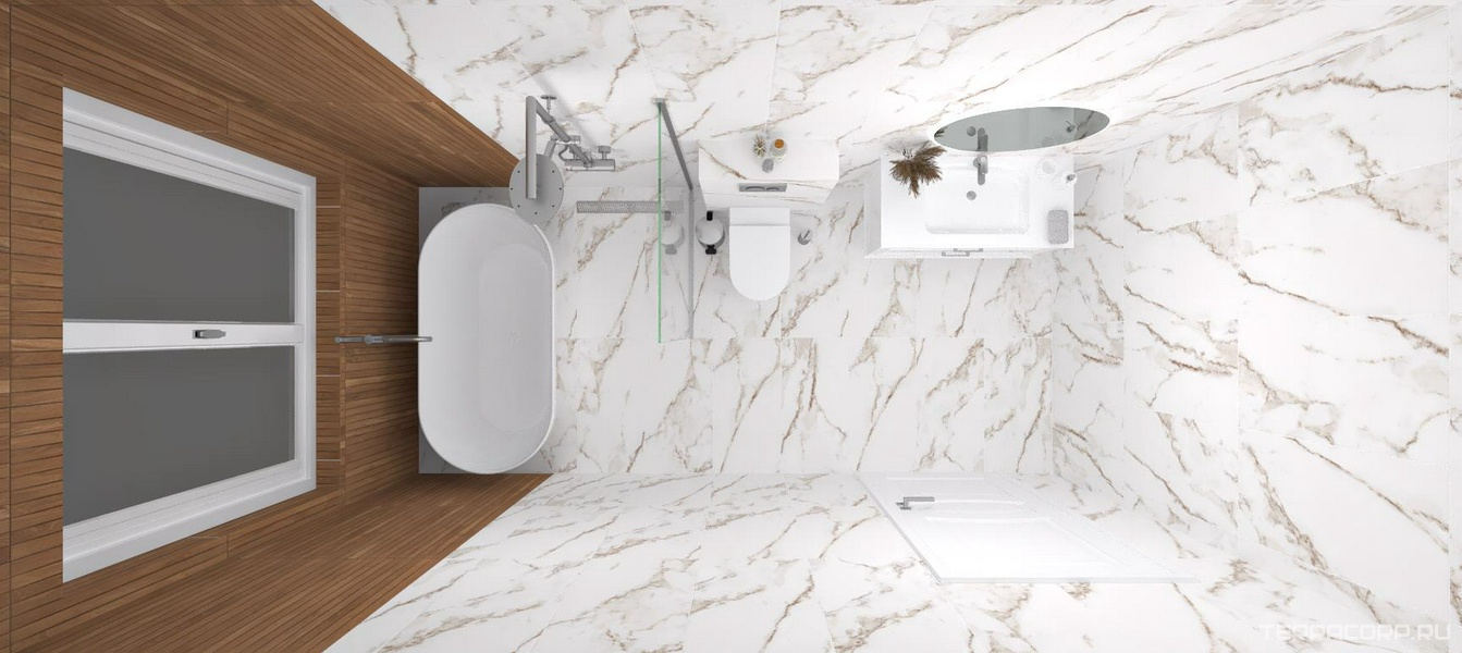 Ванная комната Cersanit Pamir дизайн