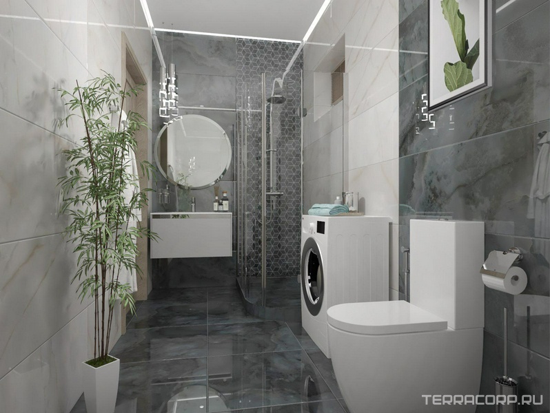Ванная комната Kerama Marazzi Греппи дизайн