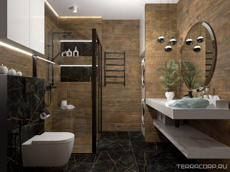 Душевая комната Idalgo Гранит Сандра дизайн