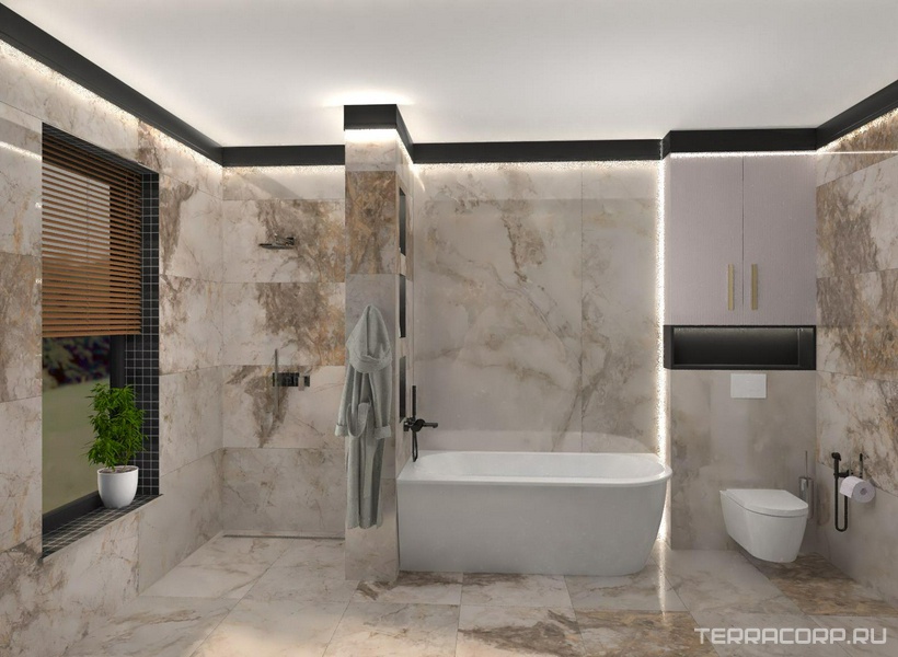 Ванная комната Kerama Marazzi Риальто дизайн