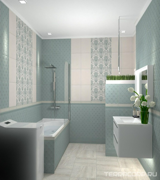 Ванная комната  Kerama Marazzi Браганса дизайн