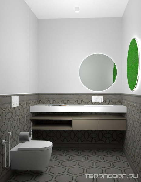 Туалет Kerama Marazzi Раваль дизайн