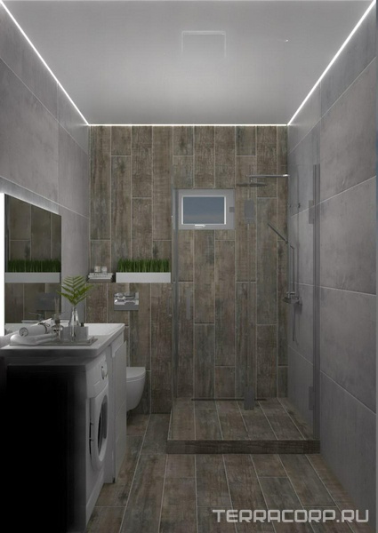 Душевая GRASARO Beton дизайн