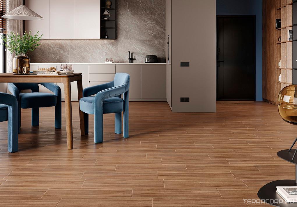 Керамогранит Gracia ceramica Kavkaz brown PG 01 20х60 Коричневый, фото 1
