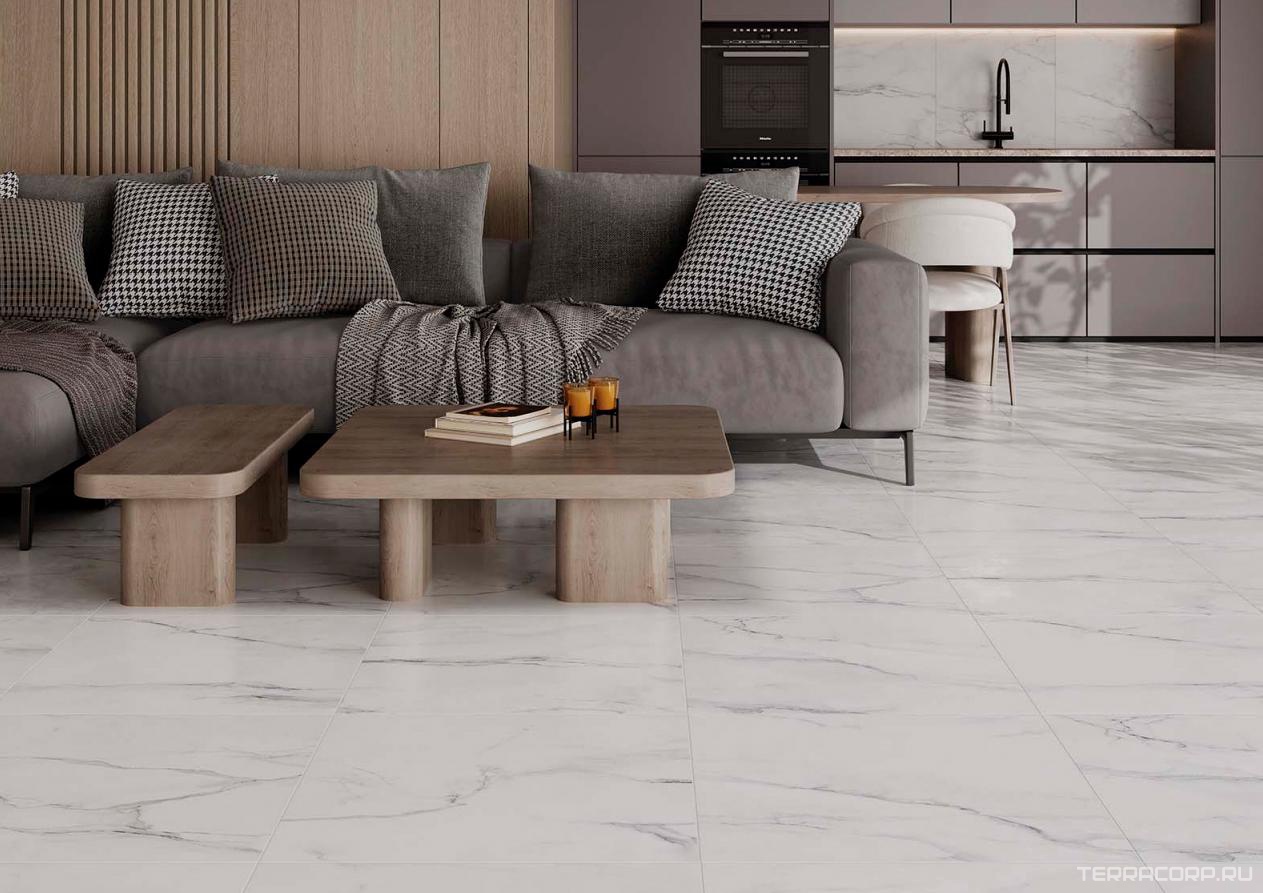 Керамогранит Gracia ceramica Alpine white PG 01 60х60 Белый, фото 1