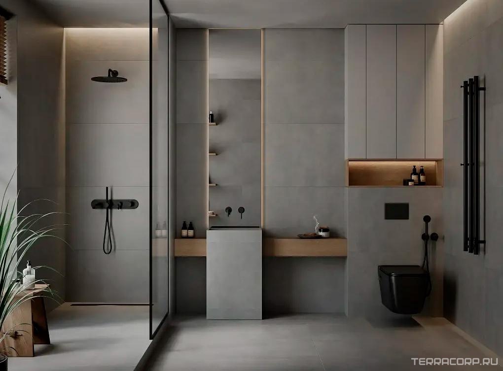 Керамогранит Gracia ceramica Beton Керамогранит grey PG 01 60х120 Серый, фото 1