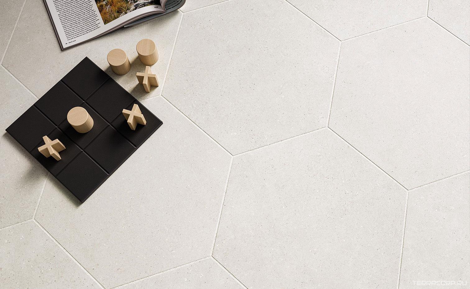 Керамический гранит (керамогранит) DNA Limestone Grey ZZ 32x36.8 Серый, фото 1