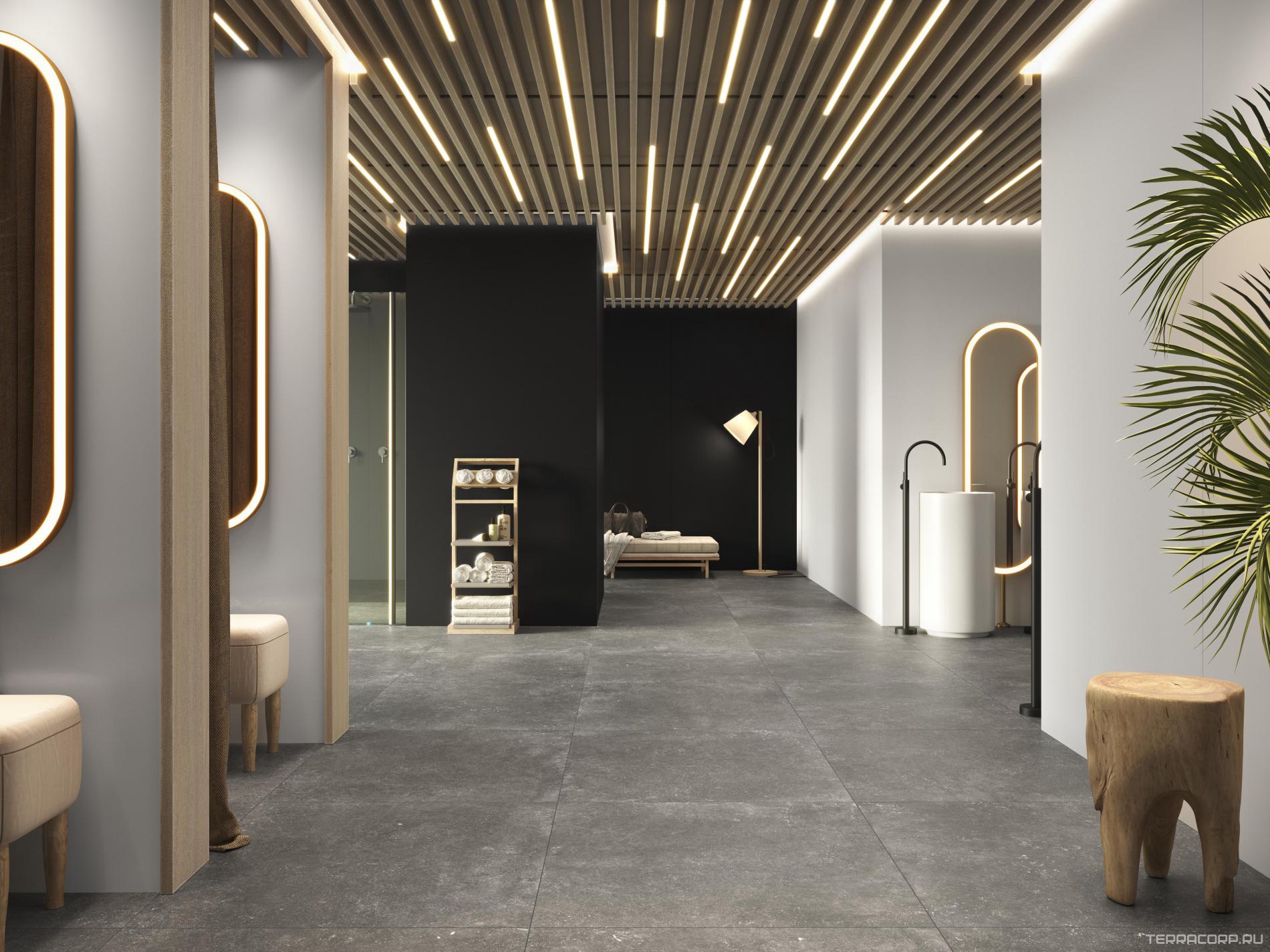 Керамогранит Pamesa Plain Black 6 мм decorstone 120X260 Черный, фото 1