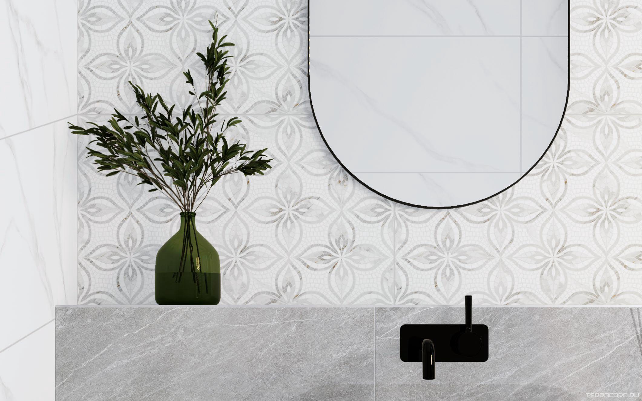 Керамогранит Gracia ceramica Ribeira white wall 02 30x50 Белый, фото 2