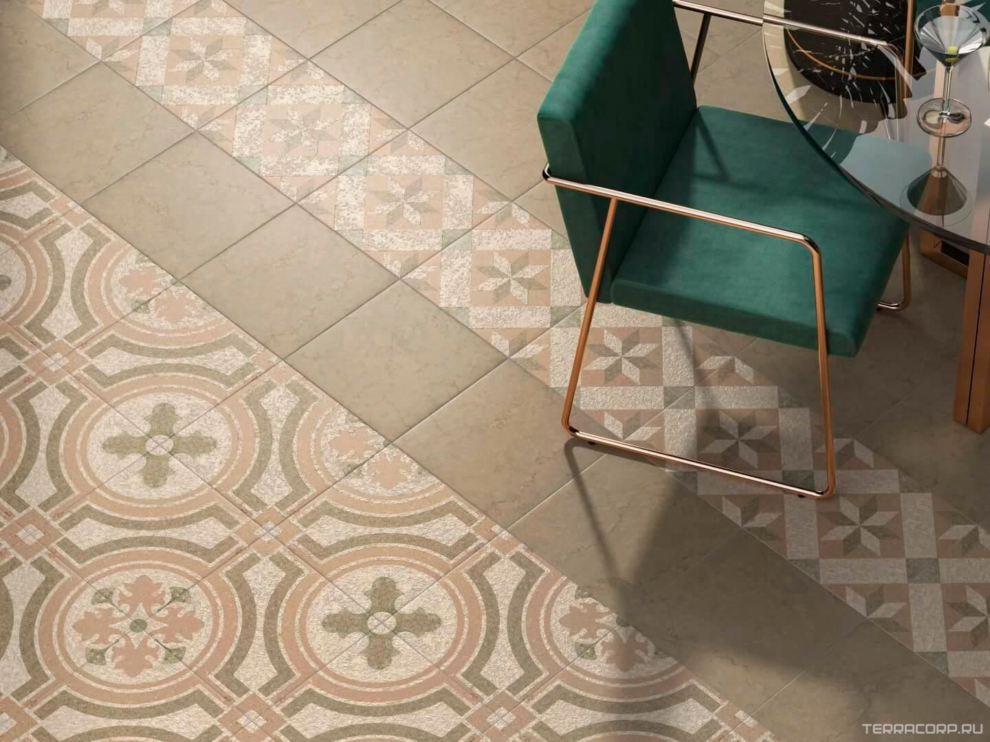 Керамическая плитка Kerama Marazzi Кампионе Декор 5 матовый 30х30 Бежевый, фото 2