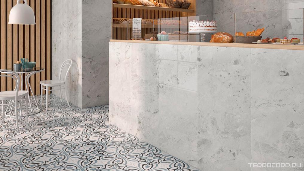 Керамогранит Pamesa CR Santoro Santoro Blanco Compacglass rett 90x180 Серый, фото 1