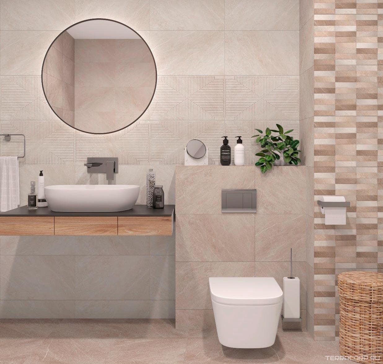 Керамогранит Gracia ceramica Tibet beige wall 02 30x50 Бежевый, фото 2