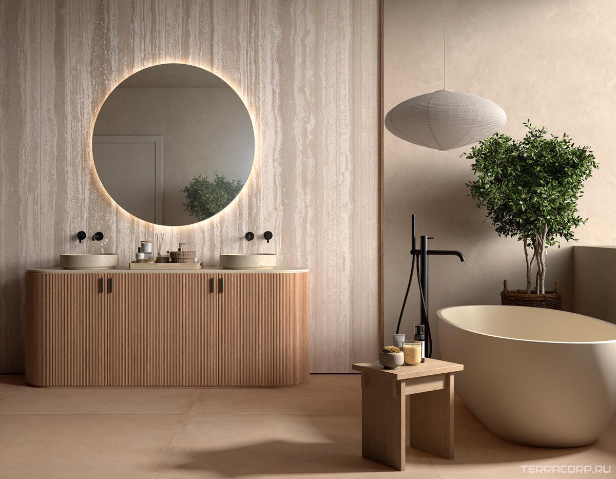 Керамогранит La Faenza Cocoon TRA SG6 120 LPM (п.п.) 120x120 Бежевый, фото 2